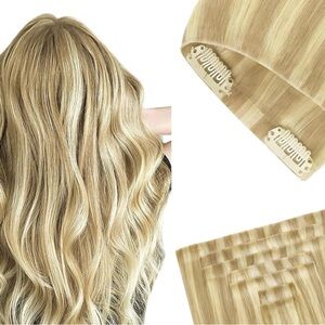 Goo Goo Dirty Blonde Highlight Remy Human Hair 14 Inch Clip In Extensions